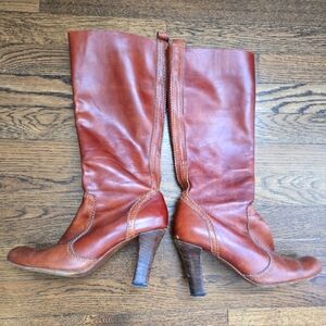 Velez 100% leather heeled boots